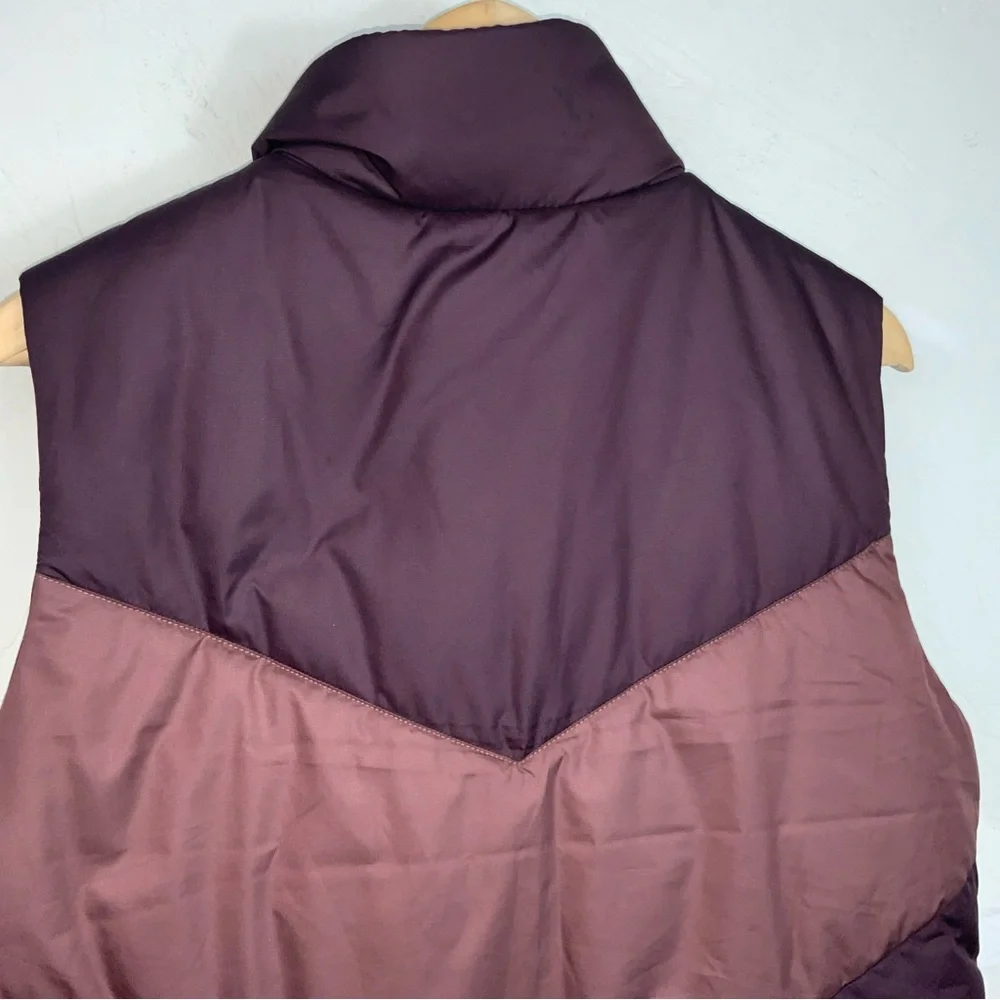 The North Face Sylvester Vest Women’s Size L – Retro Puffer Purple EUC - Picture 7 of 11